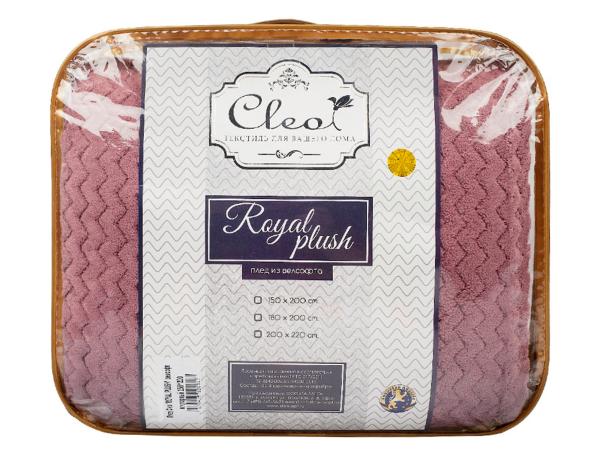 Плед Cleo Royal plush велсофт 200х220 евро