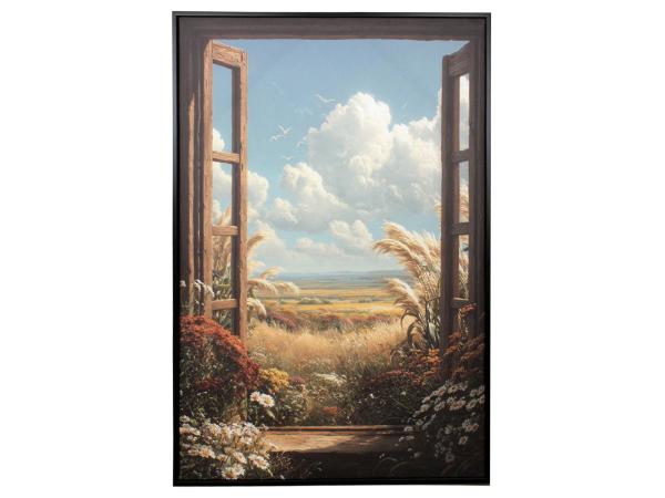 Картина "Окно в лето", 70*110 см, Россия