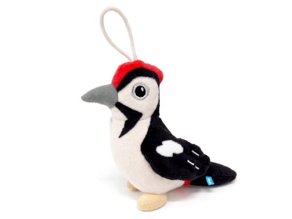 Мягкая игрушка Дятел 15 см