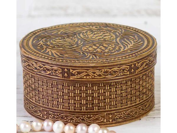 Шкатулка "Шишка" 8,5х8,5х4,5 см