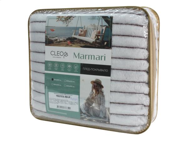 Плед Cleo Marmari велсофт 150х200 полуторный Россия