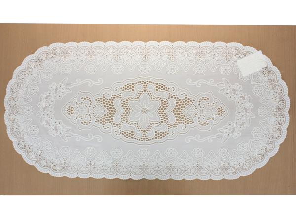 Салфетка кружевная 40х85 см бежевая