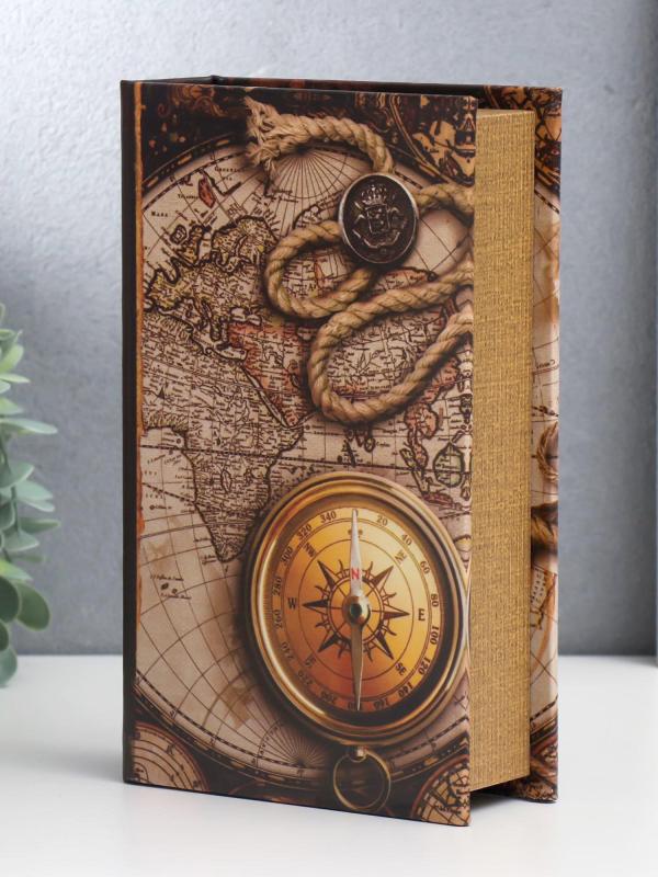 Сейф-книга "Старые карты" 21х13х5 см