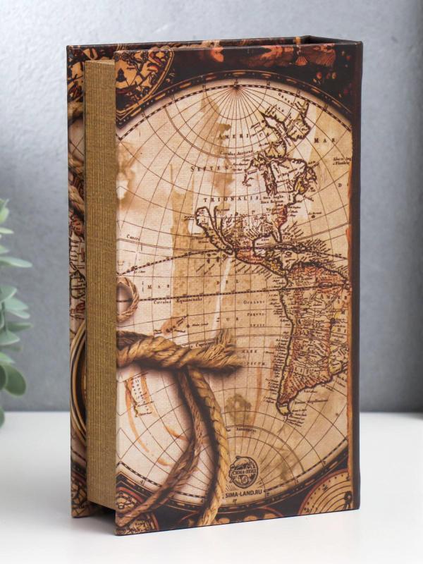 Сейф-книга "Старые карты" 21х13х5 см
