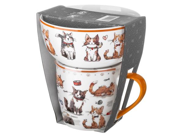 Набор для завтрака "CATS" салатник+кружка