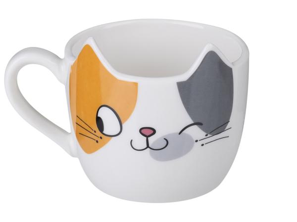 Набор для завтрака LEFARD "CAT" 2 предмета..кружка 190 мл.тарелка 18х12 см