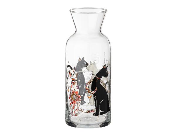 Графин с крышкой-стаканом  "Парижские коты" 700 мл 200 мл стекло