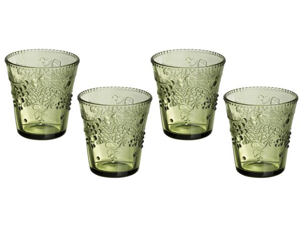 Набор стаканов 4 шт "CELEBRATION GREEN" 280 мл.