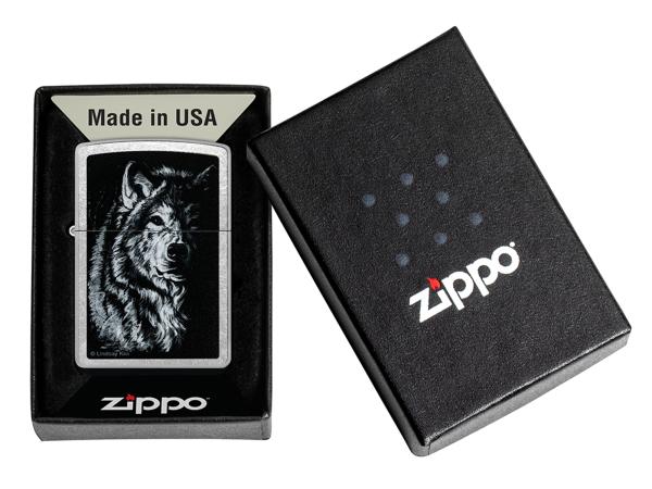 Зажигалка "Zippo" Shadow Wolf США, Zippo латунь
