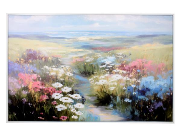 Картина  "Цветы у моря" 110*70 см