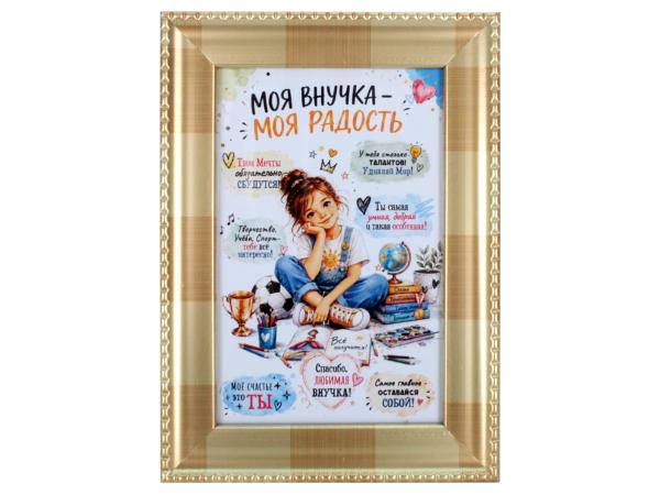 Плакетка "Моя внучка" 10*15 см