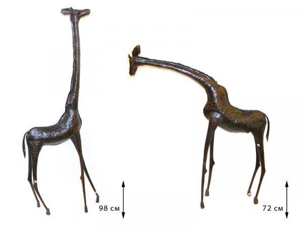 Статуэтка жирафа в стиле антик металл