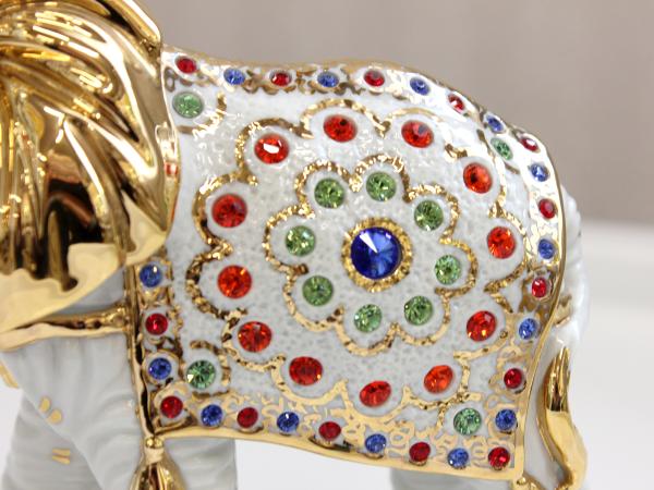 Статуэтка "Индийский слон" h 18,5 см Италия, Porcellane RG фарфор