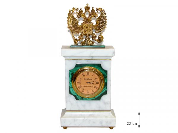 Часы "Малахит" 23 см
