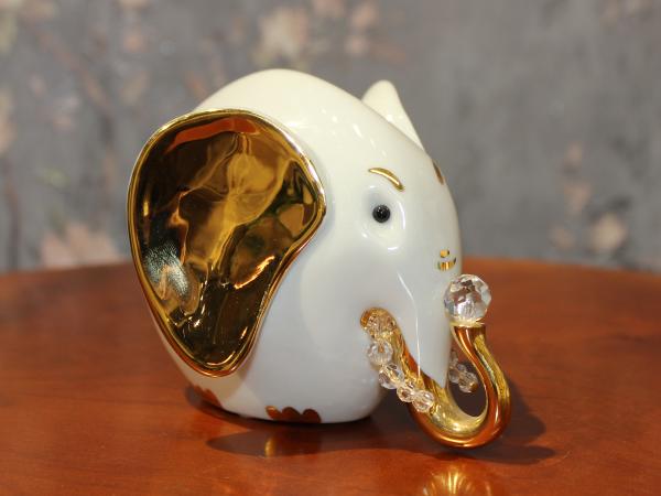 Скульптура "Слон" 8,5 см Италия, Porcellane RG фарфор