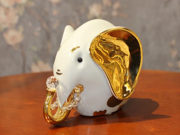 Скульптура "Слон" 8,5 см Италия, Porcellane RG фарфор