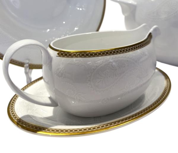 Столовый сервиз Royal Bone China "Золотая вышивка" 6 персон 27 предметов