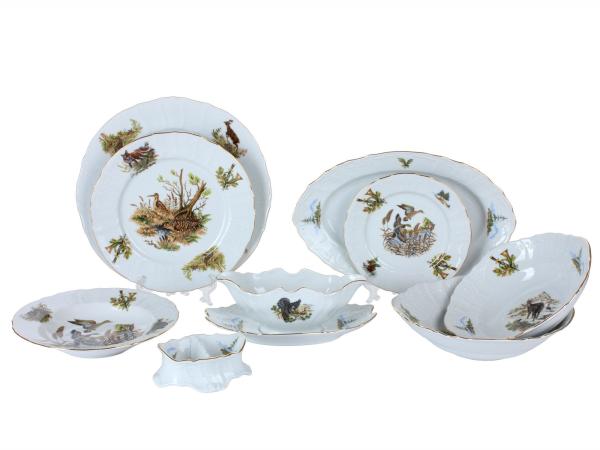 Столовый сервиз "Охотничьи сюжеты"  6 персон 25 предметов