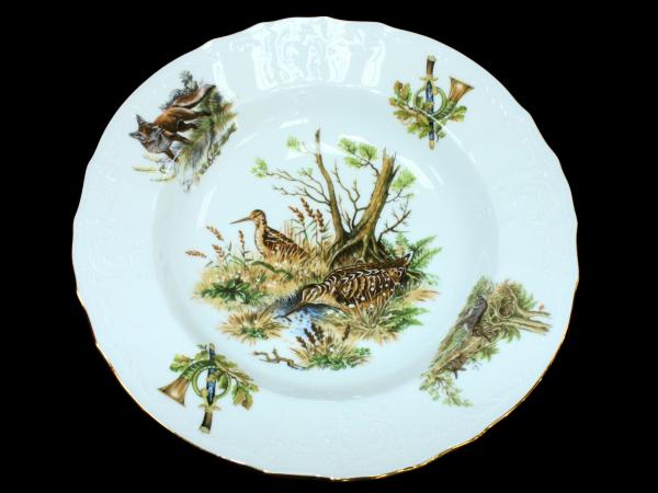 Тарелка суповая "Охотничьи сюжеты" 23 см