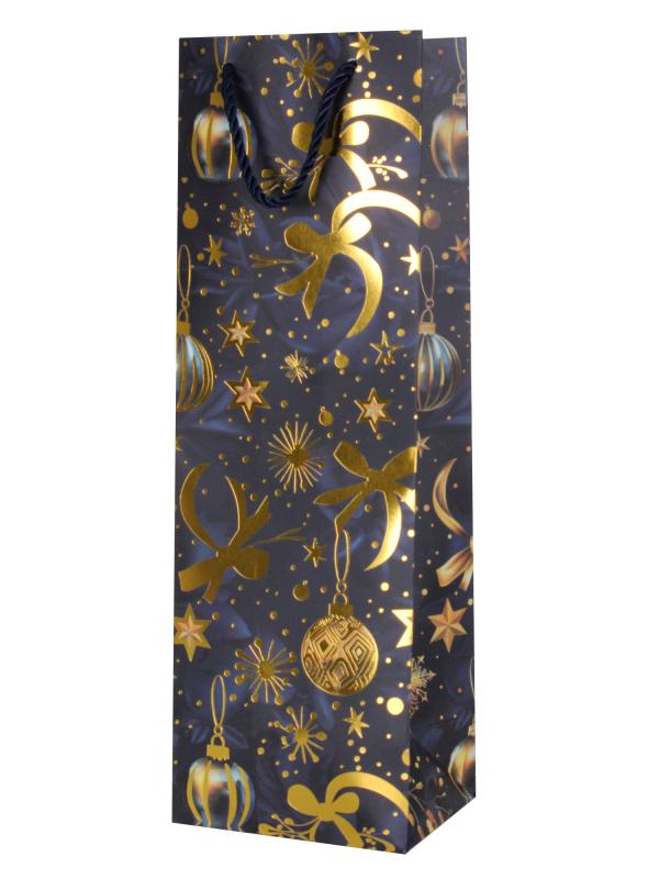 Сумка под бутылку "Новый год" 12х36х9