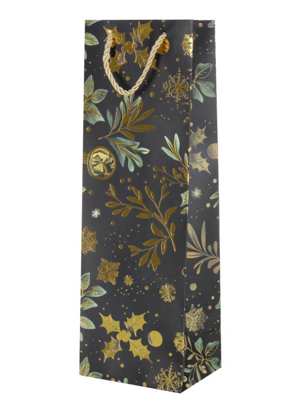 Сумка под бутылку "Новый год" 12х36х9