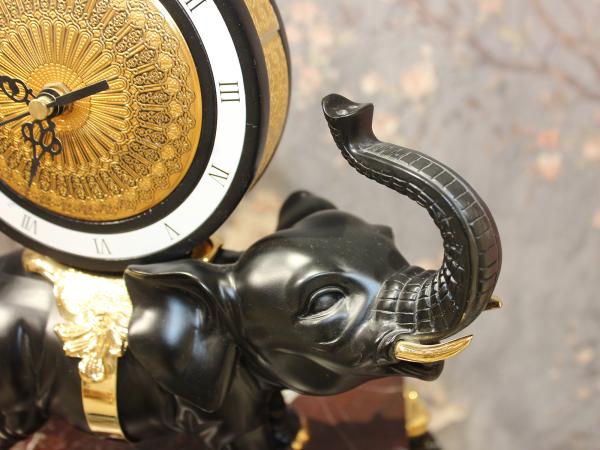 Часы "Шелковый путь" 28х14х37 см, мрамор, дерево, Credan S.A, Испания