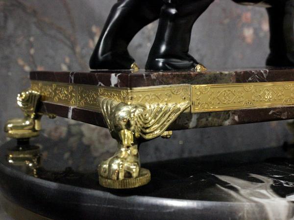 Часы "Шелковый путь" 28х14х37 см, мрамор, дерево, Credan S.A, Испания