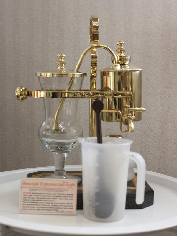 Прибор для варки кофе, дерево/латунь, Credan S.A, Испания