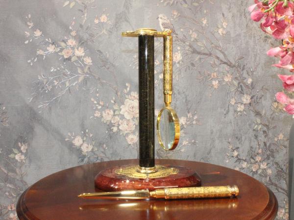 Набор офисный "Гаага", дерево/латунь, Credan S.A, Испания