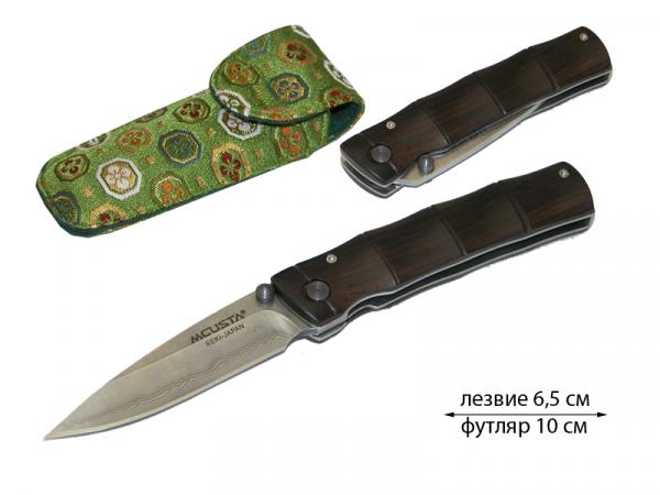 Нож складной "TAKE", VG-10 в обкладке из дамасской стали, MCUSTA, Япония