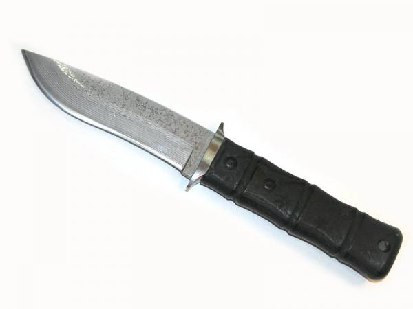 Нож туристический 23 см, дамаск, бук