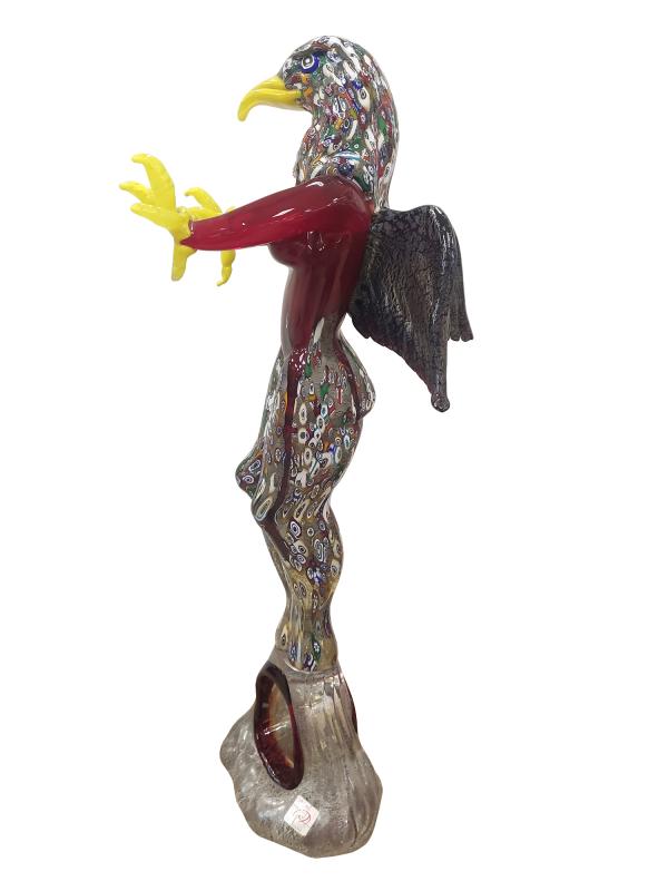 Скульптура "Женщина -орел" 49 см, муранское стекло,  DI.PI. VETRERIA ARTIGIANA di R, Италия