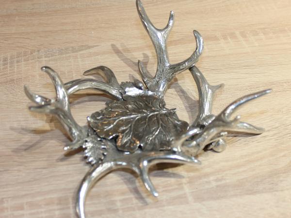 Чаша с ложкой 17 см, олово/стекло, Dedalo, Италия