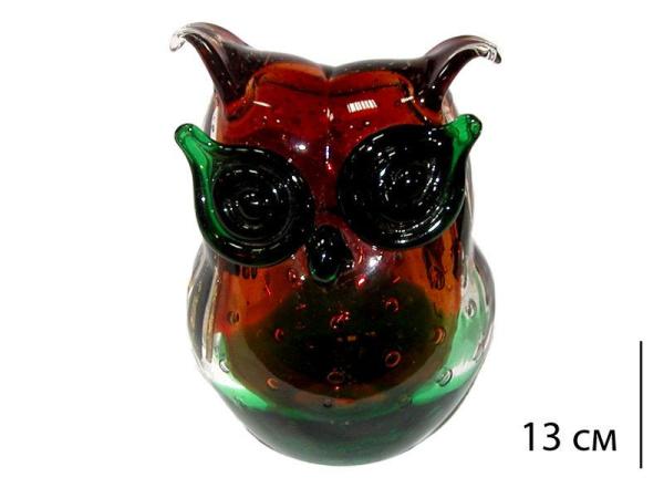 Фигурка совы из муранского стекла, 13 см