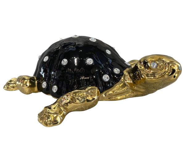 Фигурка черепахи с кристаллами Swarovski 26 см