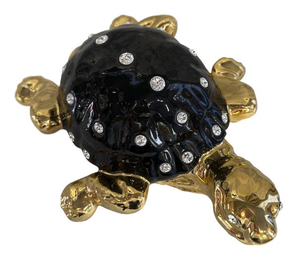 Фигурка черепахи с кристаллами Swarovski 26 см