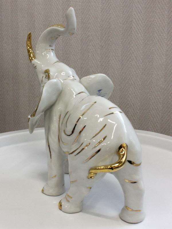 Скульптура "Слон" 23 см, фарфор, Sabadin Vittorio, Италия