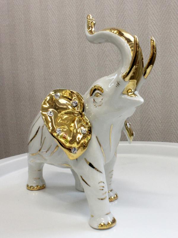 Скульптура "Слон" 23 см, фарфор, Sabadin Vittorio, Италия