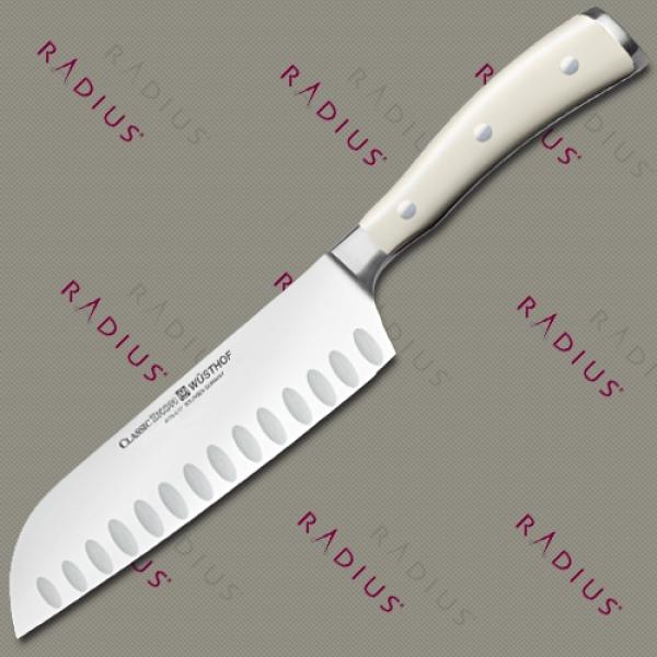 Нож японский шеф "Ikon Cream White" 17 см