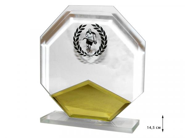 Награда "Хоккей" 14х14,5 см