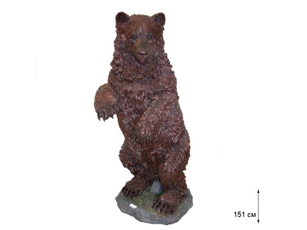 Скульптура "Бурый медведь" 151 см