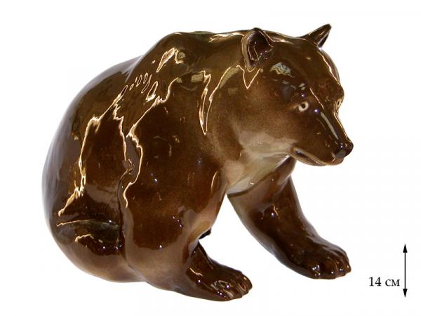 Скульптура "Медведь бурый" 14 см