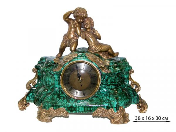 Часы "Два ангела" 38х16х30 см (фарфор + бронза)
