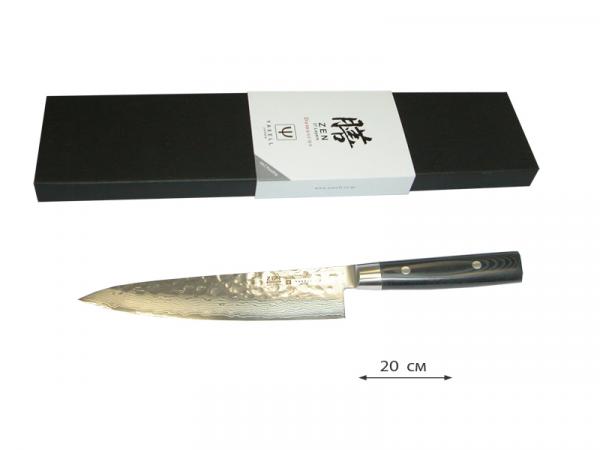 Нож шеф "Zen" 20 см дамаск 37 слоев