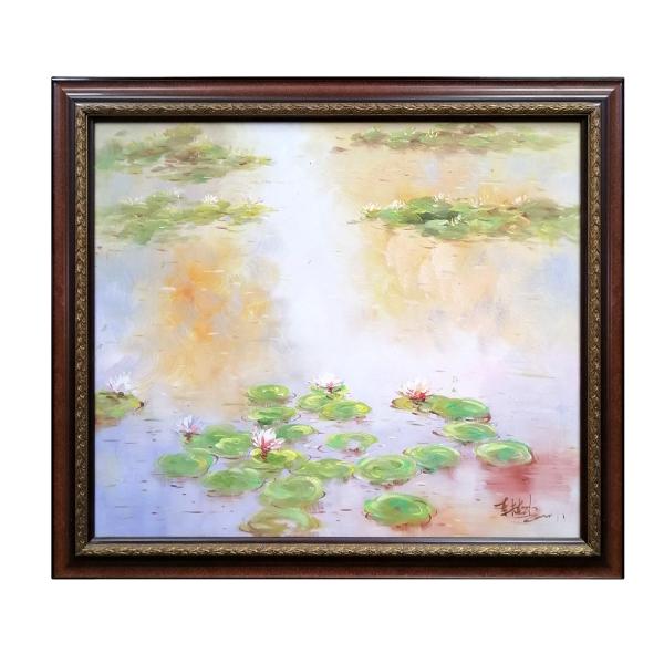 Картина холст с изображением озера
