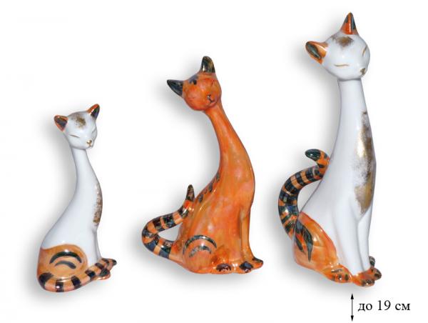 Набор статуэток  3-х кошек