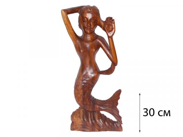 Деревянная статуэтка Русалка 30 см