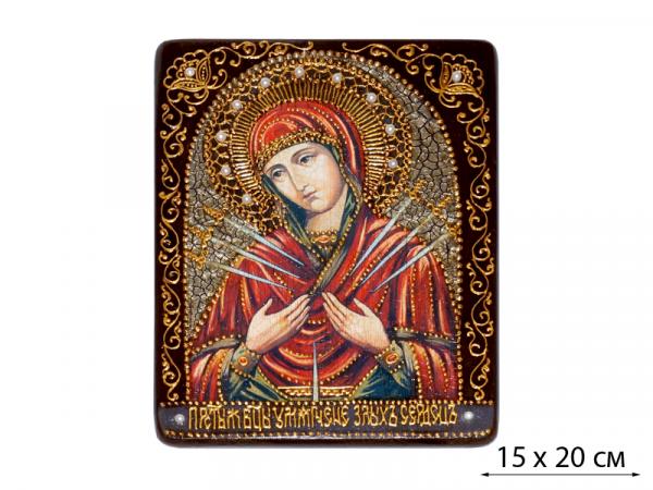 Икона "Образ Божией Матери "Умягчение злых сердец" 15х20 см