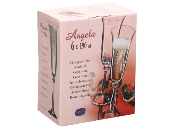 Набор бокалов д/шампанского "Ангела" 190 мл (6 шт.)