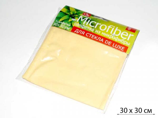 Салфетка для стекла "GRIFON" из микрофибры 30х30 см
